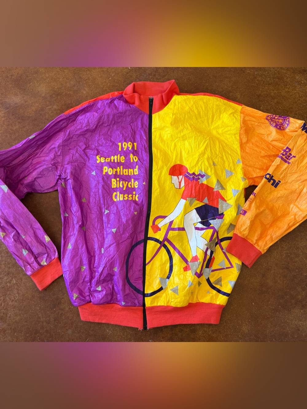 1991 Seattle To Portland Cyclist Classic Jacket Size Large vintage 90’s